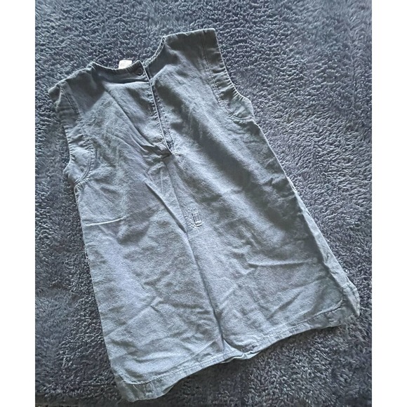 Carters Girls Sz 8‎ EMBROIDERED Floral Summer DRESS Chambray - Picture 4 of 5